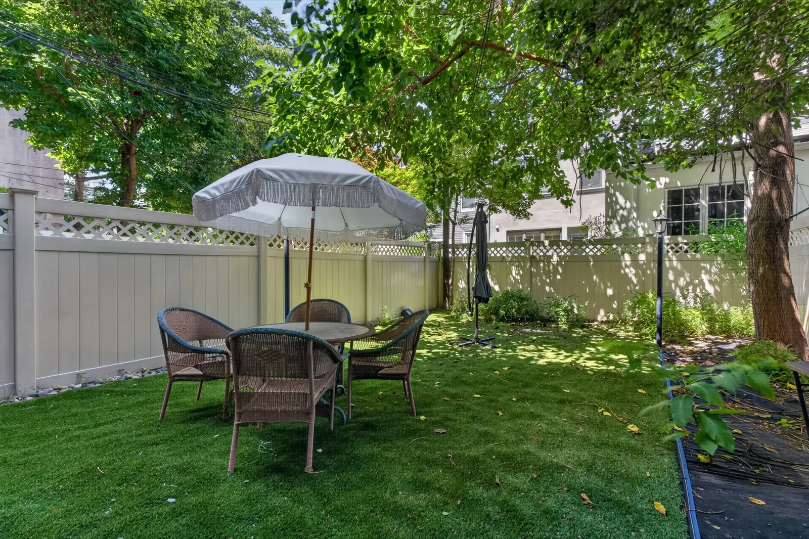 Fenced rear courtyard