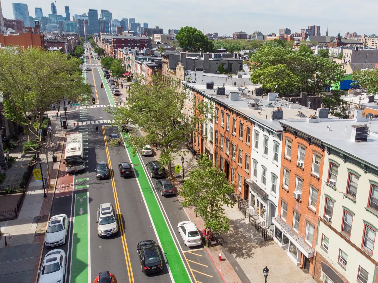 Washington Street looking toward downtown